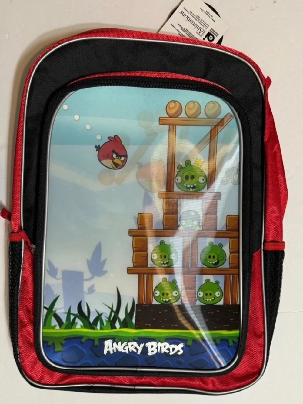 Angry Birds Large 3D Backpack 16” ,New With Tag